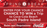Enter to win a free all-expense paid trip to Coca-Cola Beach Spring Break 2012 South Padre Island!!