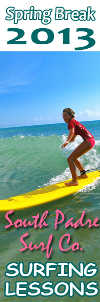 surfing lessons with South Padre Surf Company.  Spring break discount - half price surfing lessons in South Padre Island