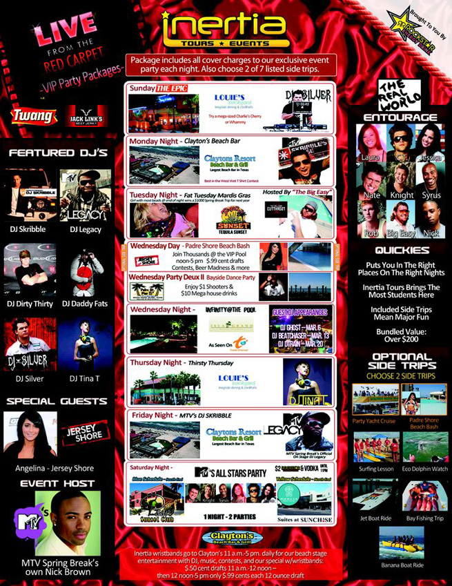 Inertia Tours Party Package