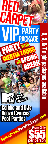 Inertia Tours - Spring Break 2012 Discount Packages, Cheap Spring Break Packages, Spring Break Deals, College Spring Break Specials, Spring Break Bikini Contests