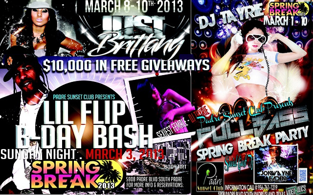 Padre Sunset Club Spring Break South Padre Island Lineup
