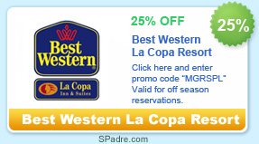 South Padre Island hotel discounts.  Save money at Best Western discount hotel rates
