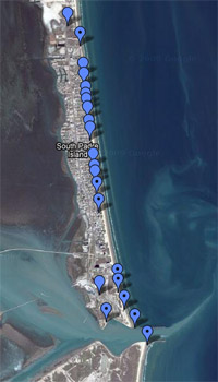 South Padre Island Beach Access Map