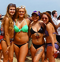 girls beach party