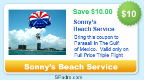 $10 parasail coupon