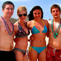  college kids on the beach
